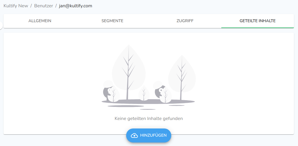 Screenshot Plattform Kultify